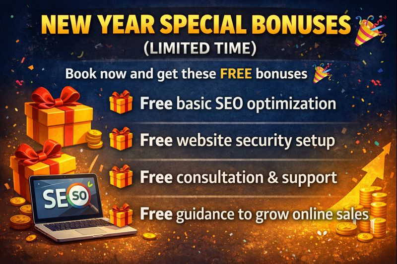 Our ₹29,999 e-commerce website package includes everything you need to start selling online