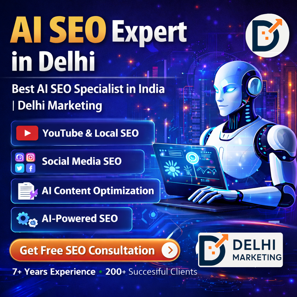 AI SEO Expert in Delhi – Best AI SEO Specialist in India | Delhi Marketing